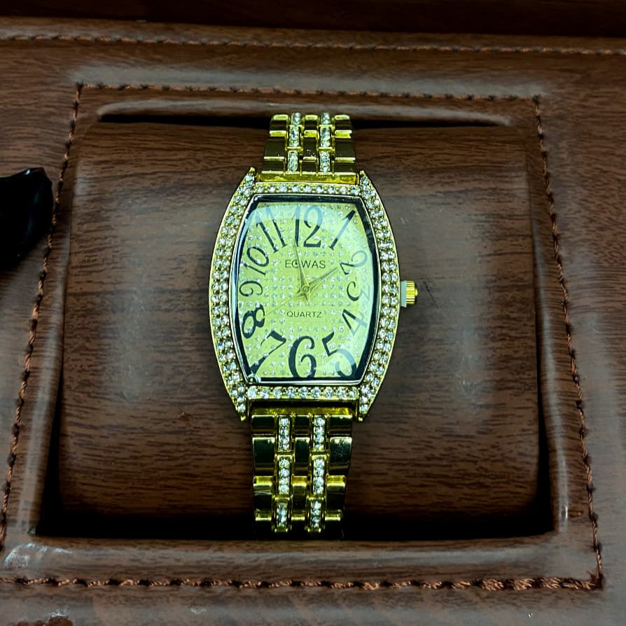 EGWAS QUARTZ FM DESIGN-GOLDEN COLOR