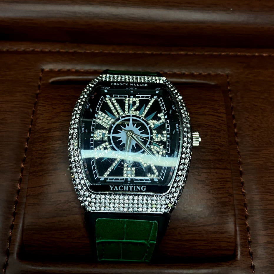 FM Black Dial and Green Strap Special Edition