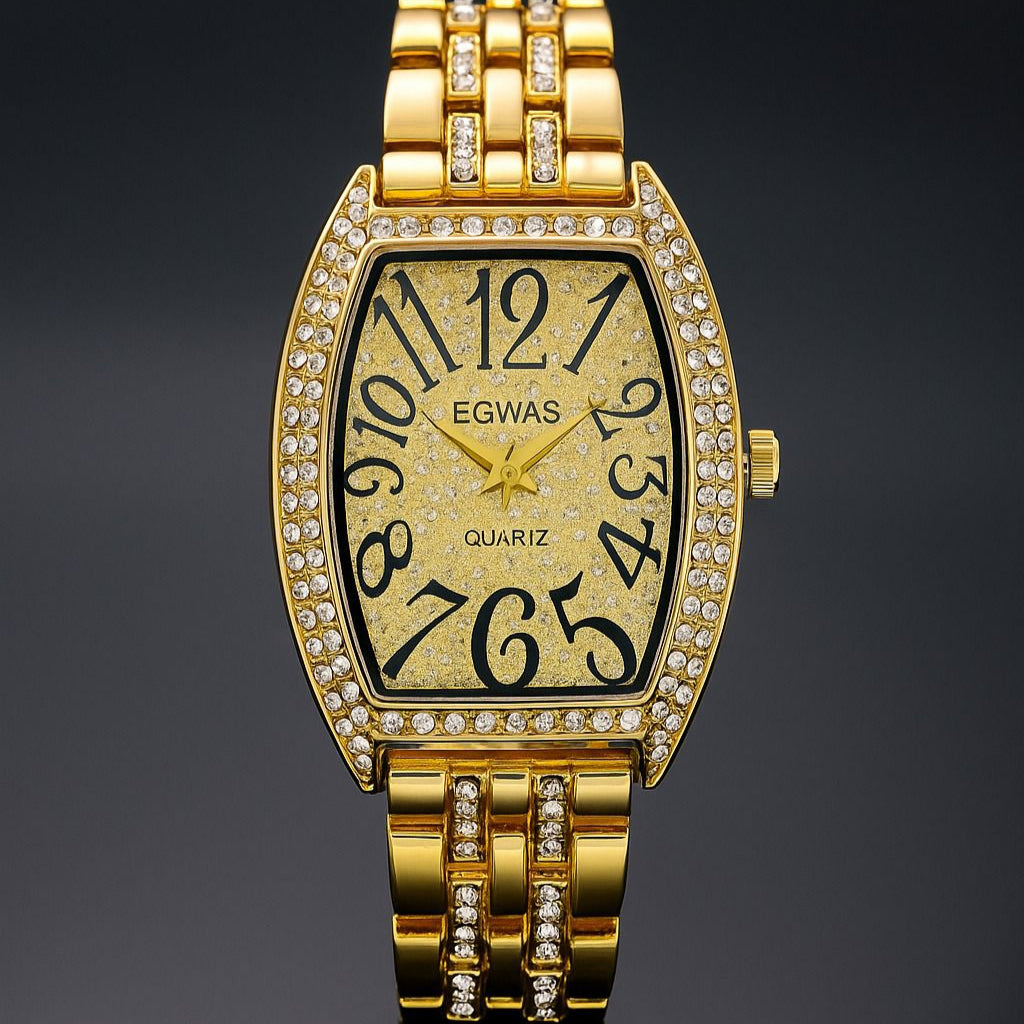 EGWAS QUARTZ FM DESIGN-GOLDEN COLOR